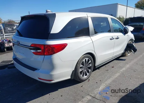 2021 Honda Odyssey Ex-L из США, поврежденный, VIN 5FNRL6H70MB010053